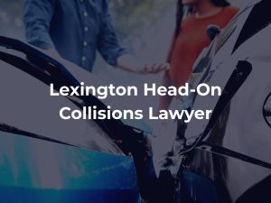 Lexington Head-On Collisions Lawyer, photo of two cars crashing into each other creating an head-on accident